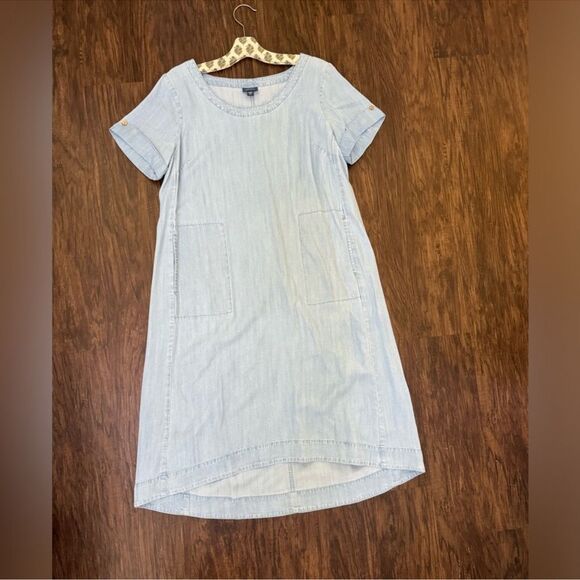 J.jill denim indigo how-low dress size MP - Picture 9 of 13